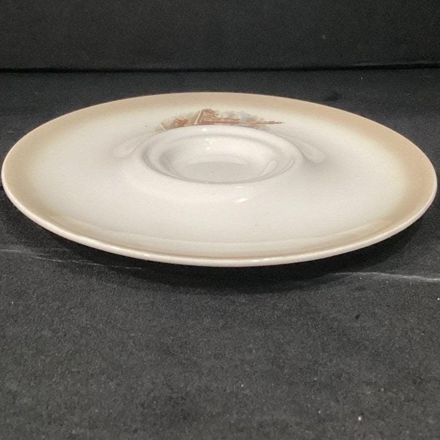 Canonsburg Pottery Mid-America Heritage Large Saucer, Chicago Water Tower, Vtg - Thumbnail 9