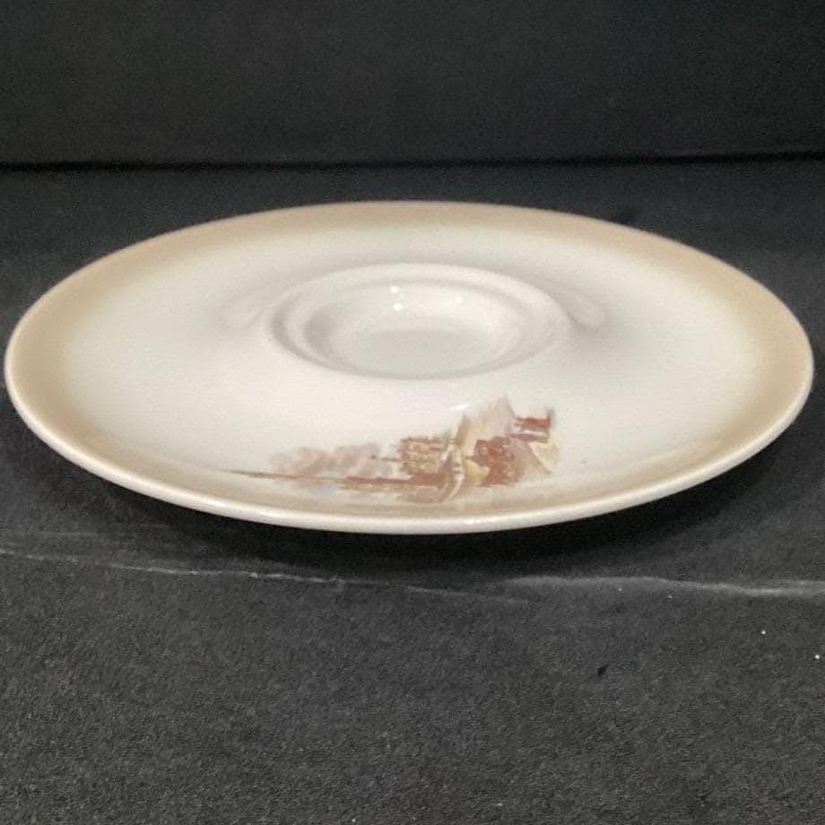 Canonsburg Pottery Mid-America Heritage Large Saucer, Chicago Water Tower, Vtg - Thumbnail 7