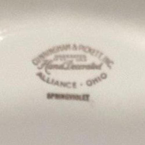 Cunningham & Pickett "Spring Violet" Decorative Plate, Vtg Hand-Decorated China - Thumbnail 3