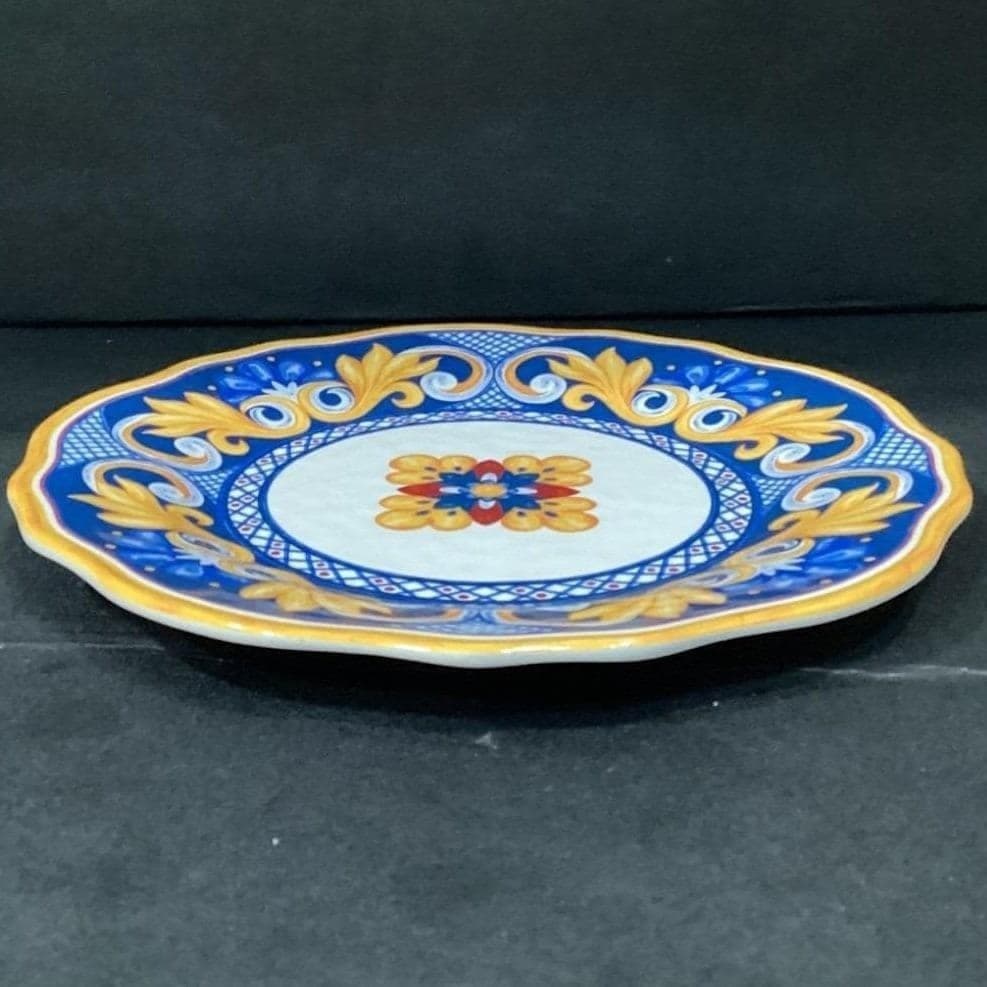 Cynthia Rowley Medallion Dinner Plate, Melamine Tableware, Modern Patterned Dish - Thumbnail 7