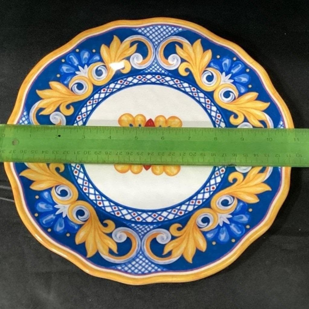Cynthia Rowley Medallion Dinner Plate, Melamine Tableware, Modern Patterned Dish - Thumbnail 2
