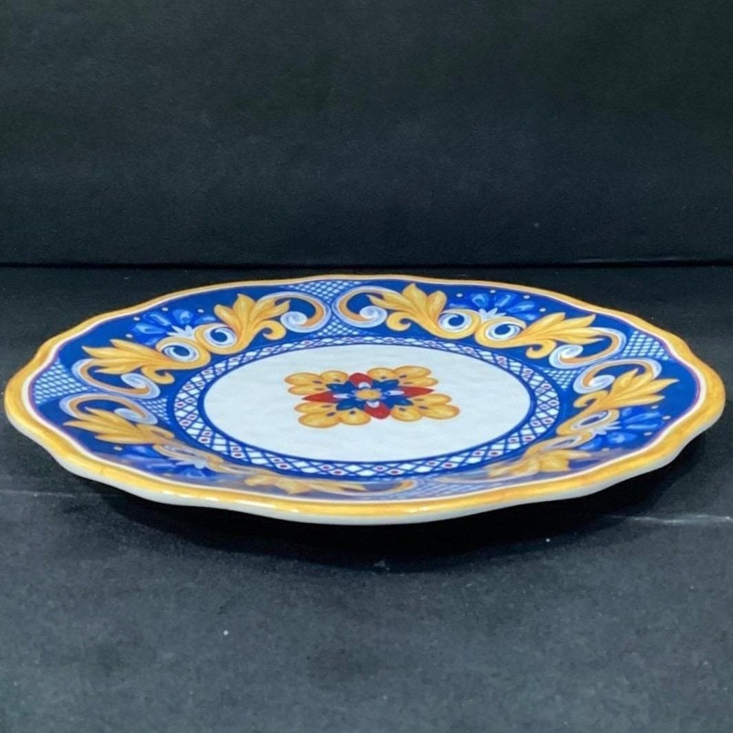 Cynthia Rowley Medallion Dinner Plate, Melamine Tableware, Modern Patterned Dish - Thumbnail 8