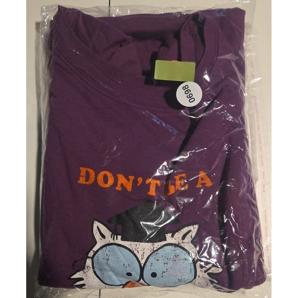 Tootsie Pops Mr Owl Purple Graphic Long Sleeve Nightgown, Unisex XXL Sleepwear - Thumbnail 9