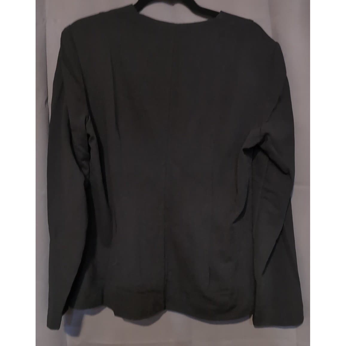 Sheri Martin New York Black White Checkerboard Zip Front Jacket, Women's Size 16 - Thumbnail 4