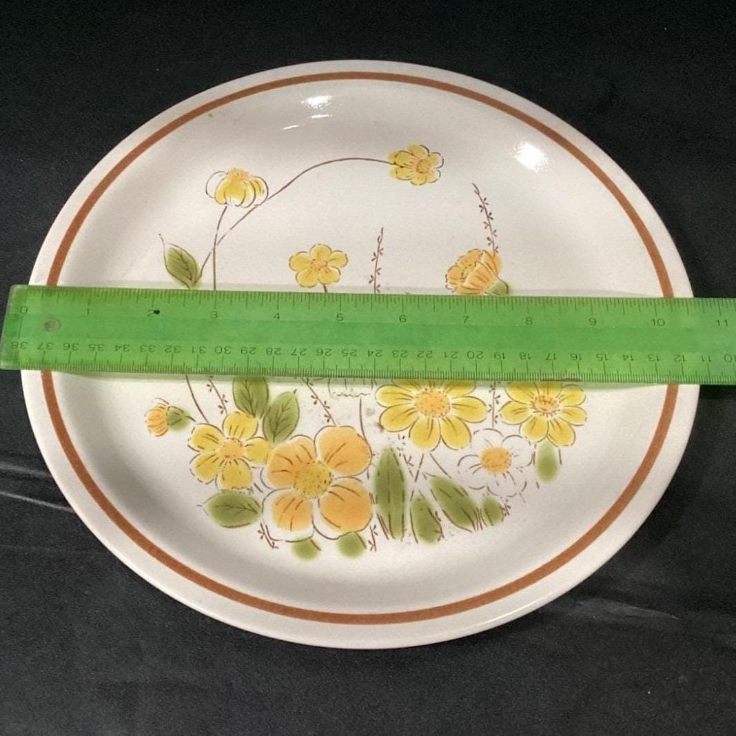 Ecko Eterna Camelot "Spring Meadow: Dinner Plate, Vintage Floral Stoneware - Thumbnail 2