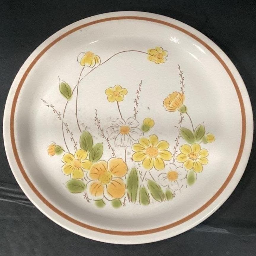 Ecko Eterna Camelot "Spring Meadow: Dinner Plate, Vintage Floral Stoneware - Thumbnail 6