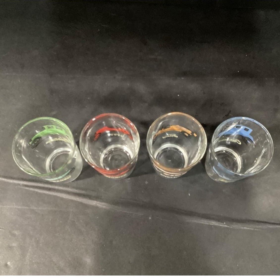 Anchor Hocking Antique Cars Tumblers, Set of 4, Multicolored Vehicle Glasses - Thumbnail 4