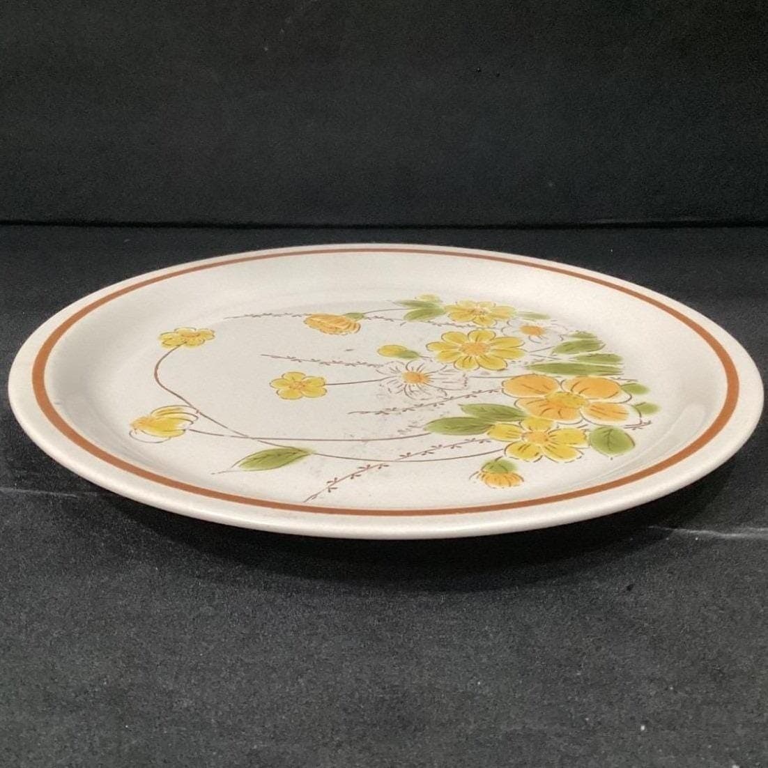 Ecko Eterna Camelot "Spring Meadow: Dinner Plate, Vintage Floral Stoneware - Thumbnail 8