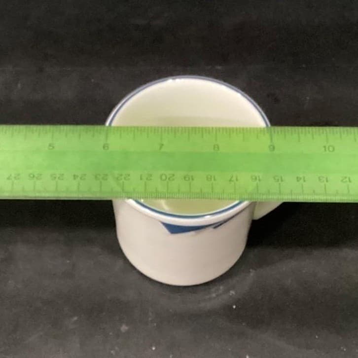 Homer Laughlin Milford Coffee Cups, Set of 2, Vintage Triangle Handle Mugs - Thumbnail 7