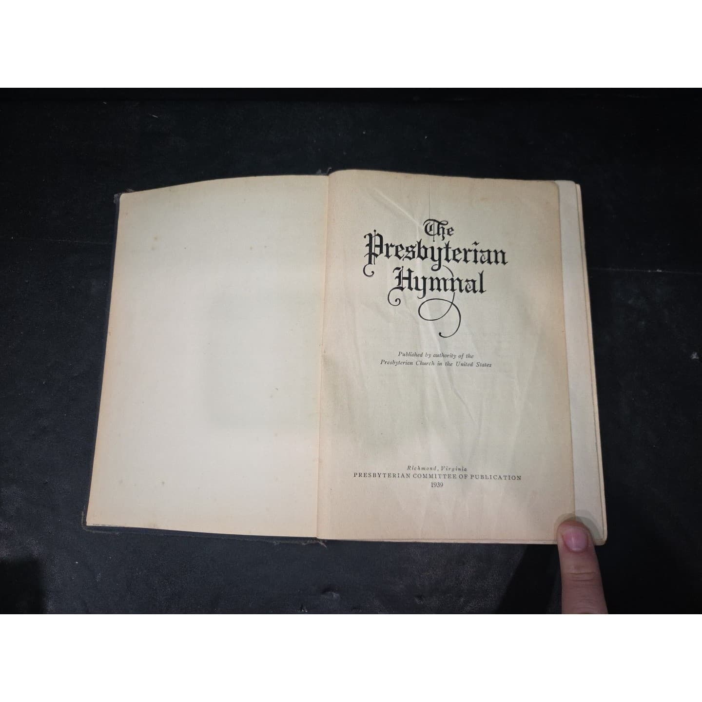 The Presbyterian Hymnal, 1939 Vintage Church Song Book, Religious Music - Thumbnail 3