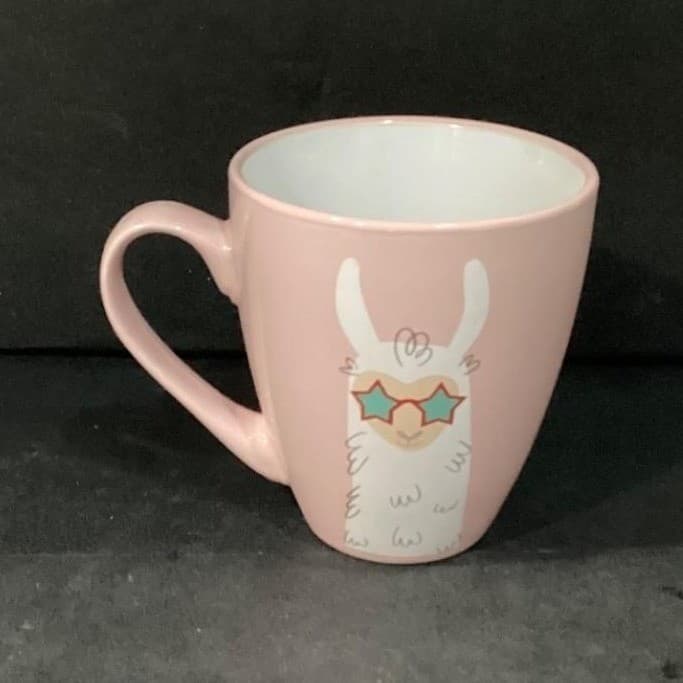 Llots Of Drama Llama Pink Coffee Cup, Ceramic Novelty Mug, Replacement Drinkware - Thumbnail 4