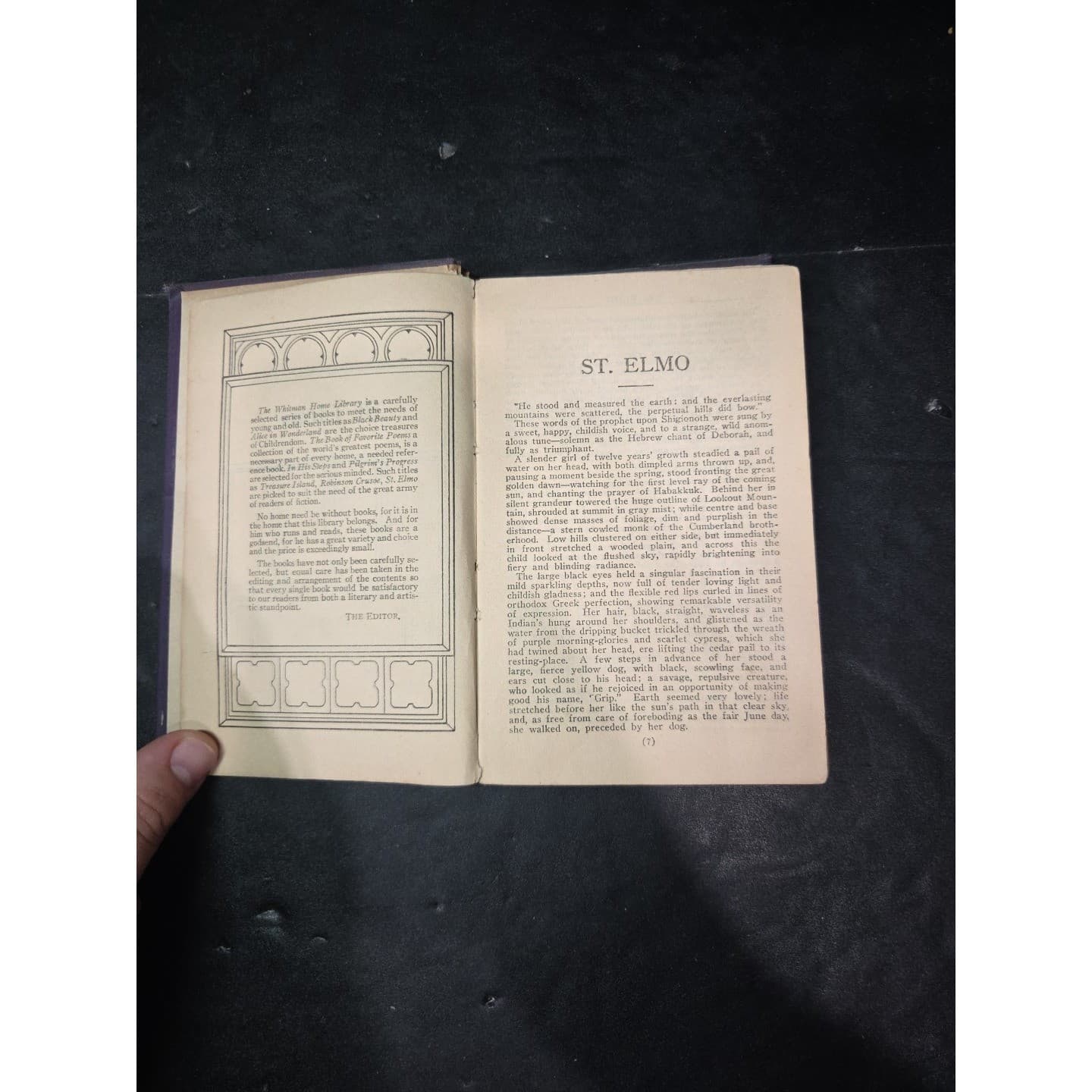 St Elmo By Augusta Evans Wilson, Vintage Book, Hardcover Classic Literature - Thumbnail 4
