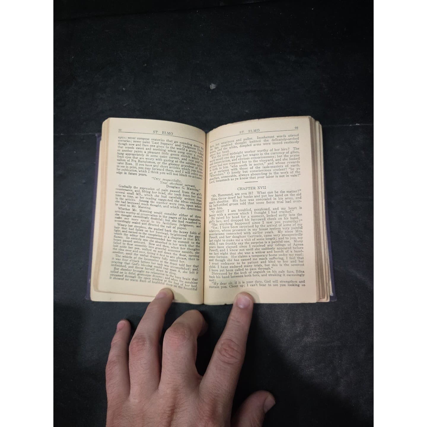 St Elmo By Augusta Evans Wilson, Vintage Book, Hardcover Classic Literature - Thumbnail 5
