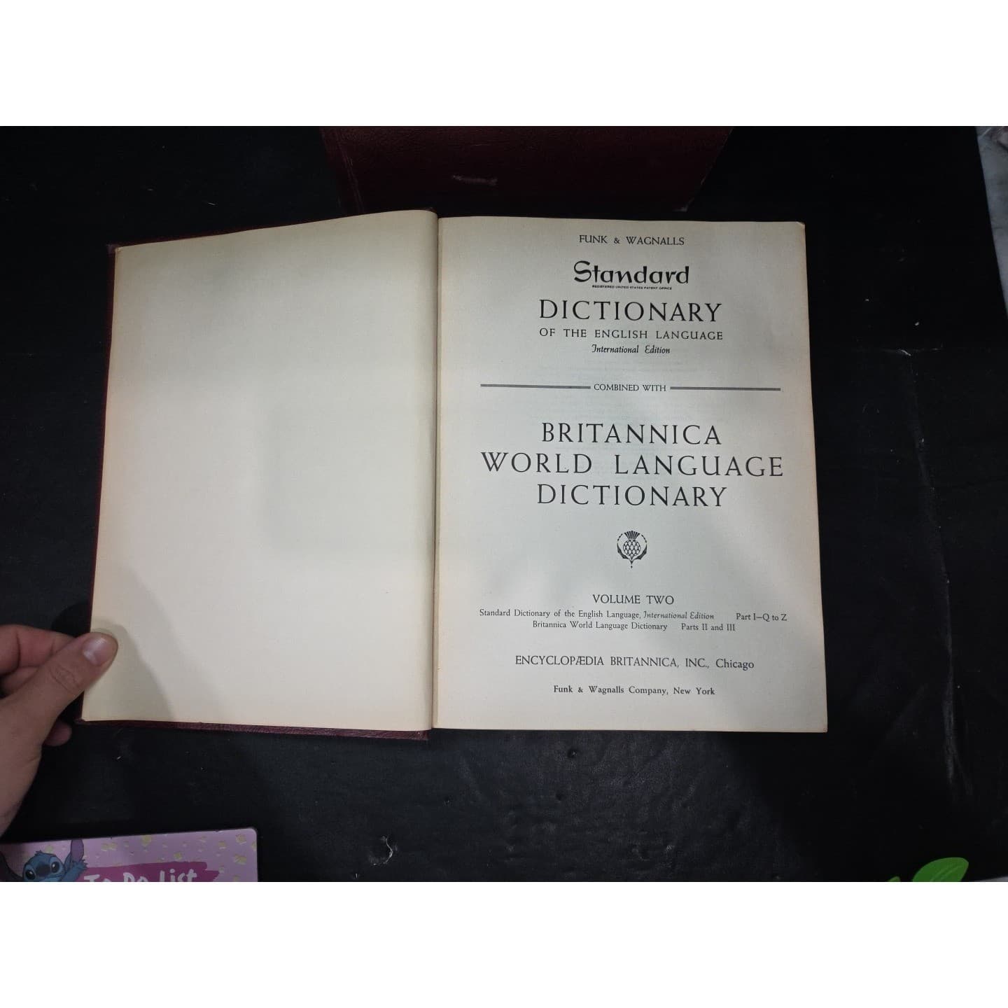 Britannica World Language Dictionary Funk & Wagnalls Standard Edition Volume Two - Thumbnail 4