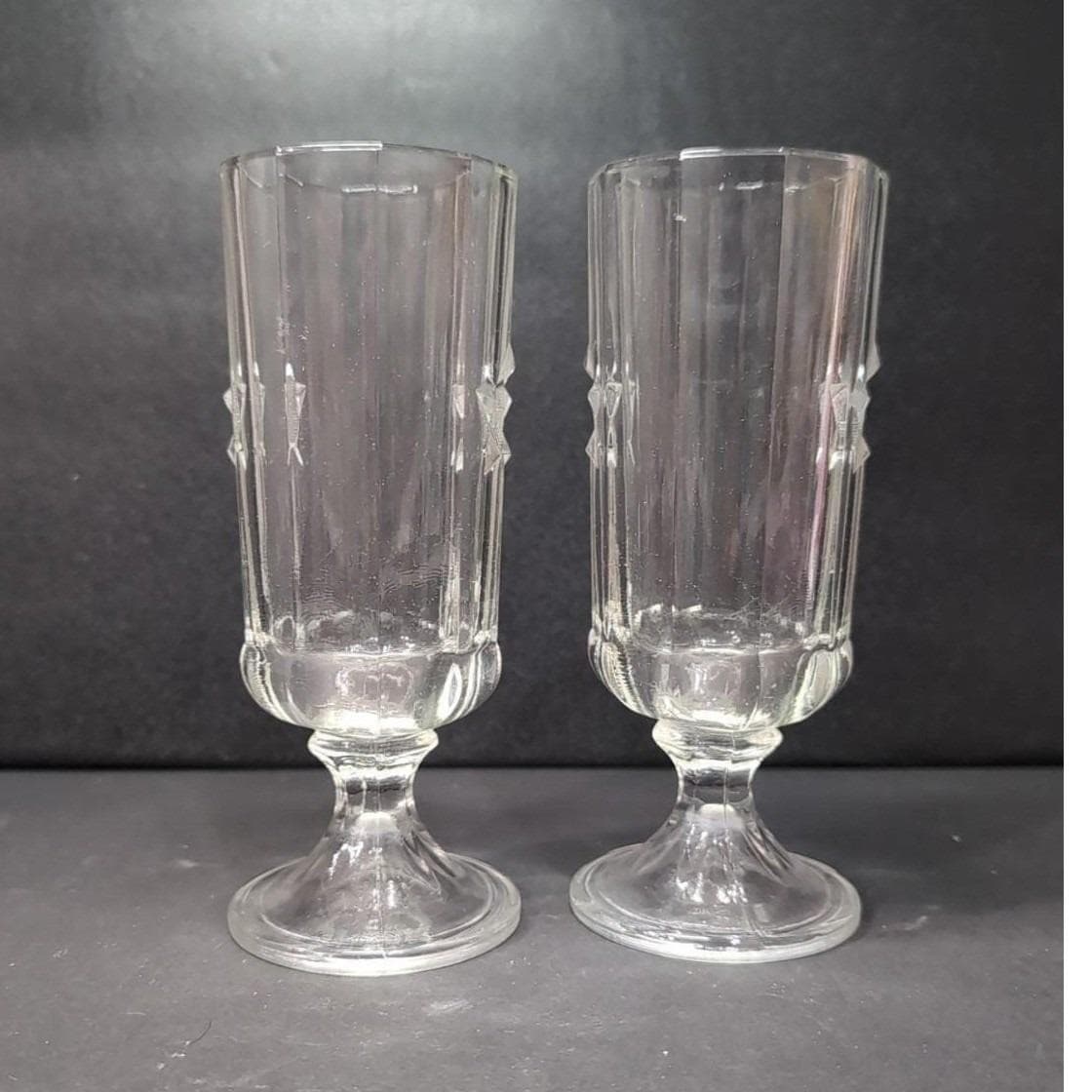 Anchor Hocking Liberty Pilsner Glasses, Set of 2, 1776 Bicentennial Etched Star - Thumbnail 8