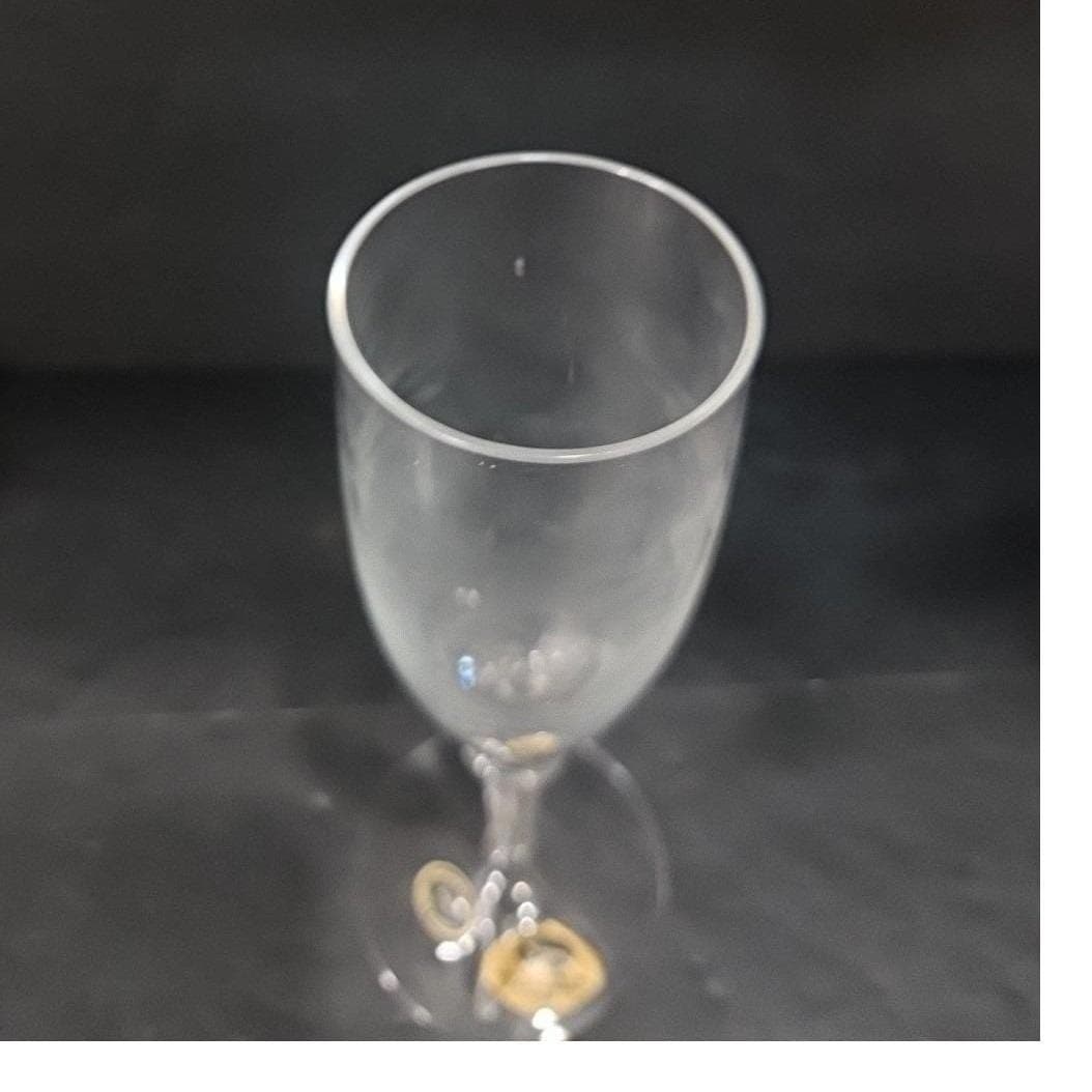 Simpsons Hungarian Champagne Flute, Hand Cut 24% Lead Crystal Toasting Glass - Thumbnail 7