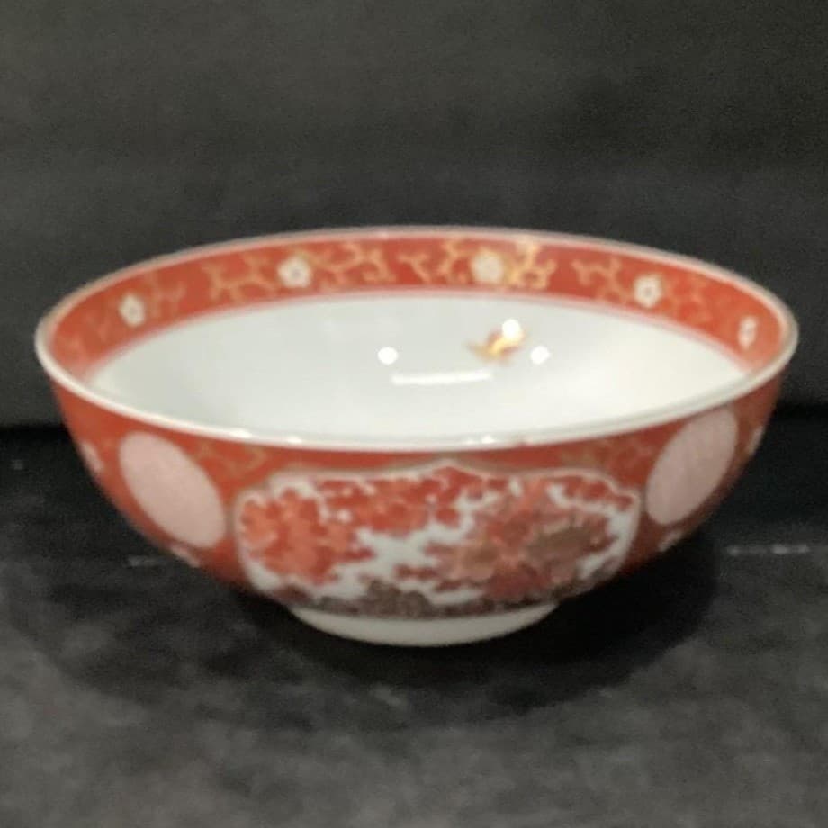 Imari Japan Serving Bowl, Vintage Hand Painted Floral & Birds, Vegetable Dish - Thumbnail 11