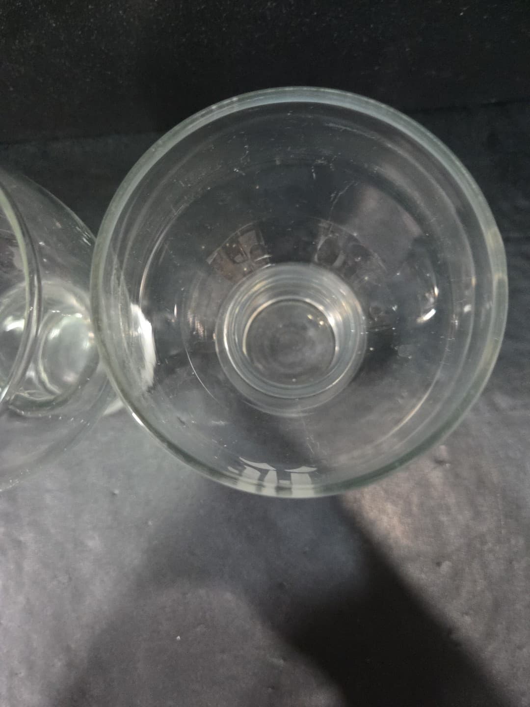 Etched Vintage Pilsner Glasses, Frosted H Monogram Tumblers, Set Of 2 Glasses - Thumbnail 6