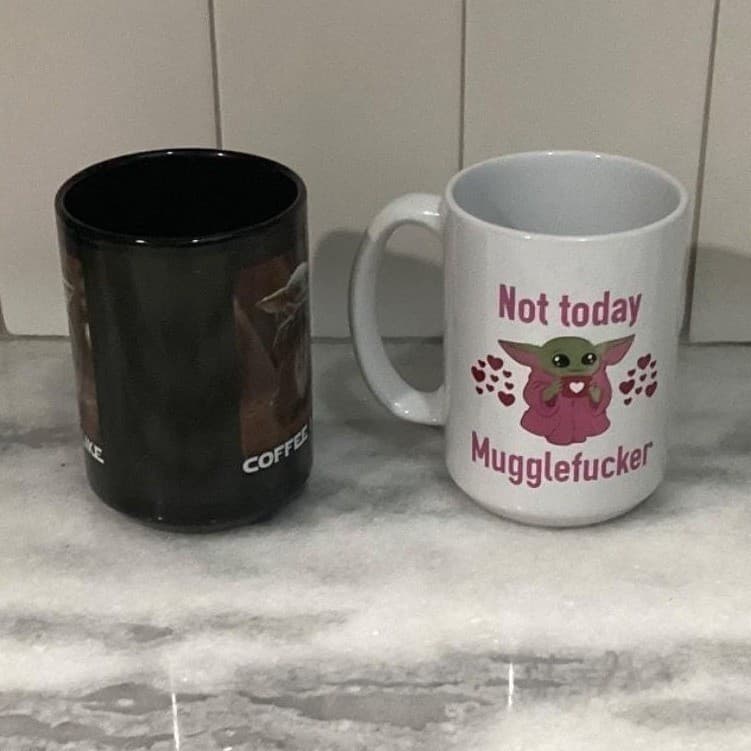 Star Wars Baby Yoda "Coffee I Like" & "Not Today" Coffee Cups, Set of 2 - Thumbnail 5