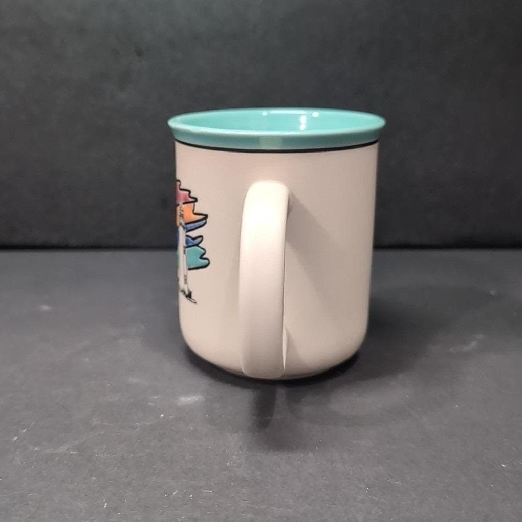 Chesapeake Bay Bridge-Tunnel Mug, Vintage Stoneware, Pastel Souvenir Coffee Cup - Thumbnail 10
