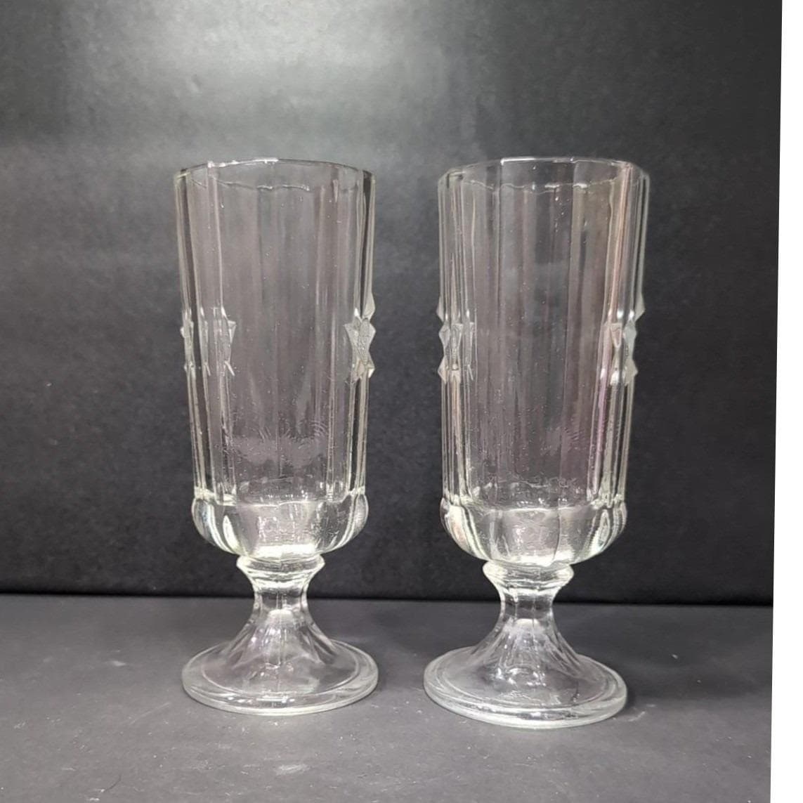 Anchor Hocking Liberty Pilsner Glasses, Set of 2, 1776 Bicentennial Etched Star - Thumbnail 10