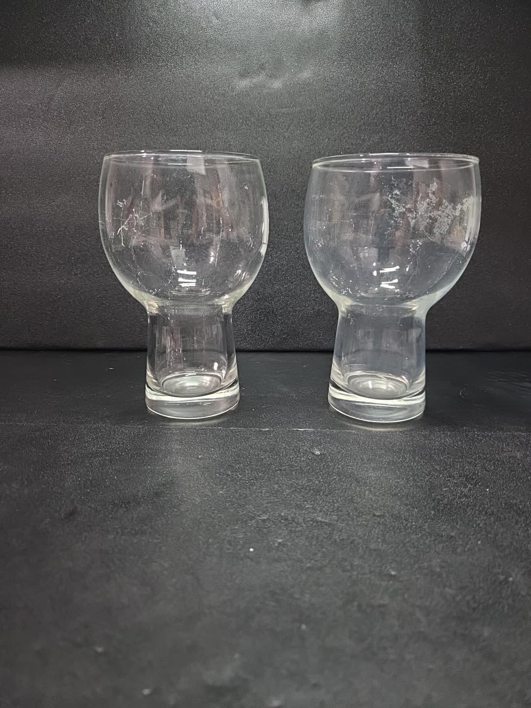 Etched Vintage Pilsner Glasses, Frosted H Monogram Tumblers, Set Of 2 Glasses - Thumbnail 4