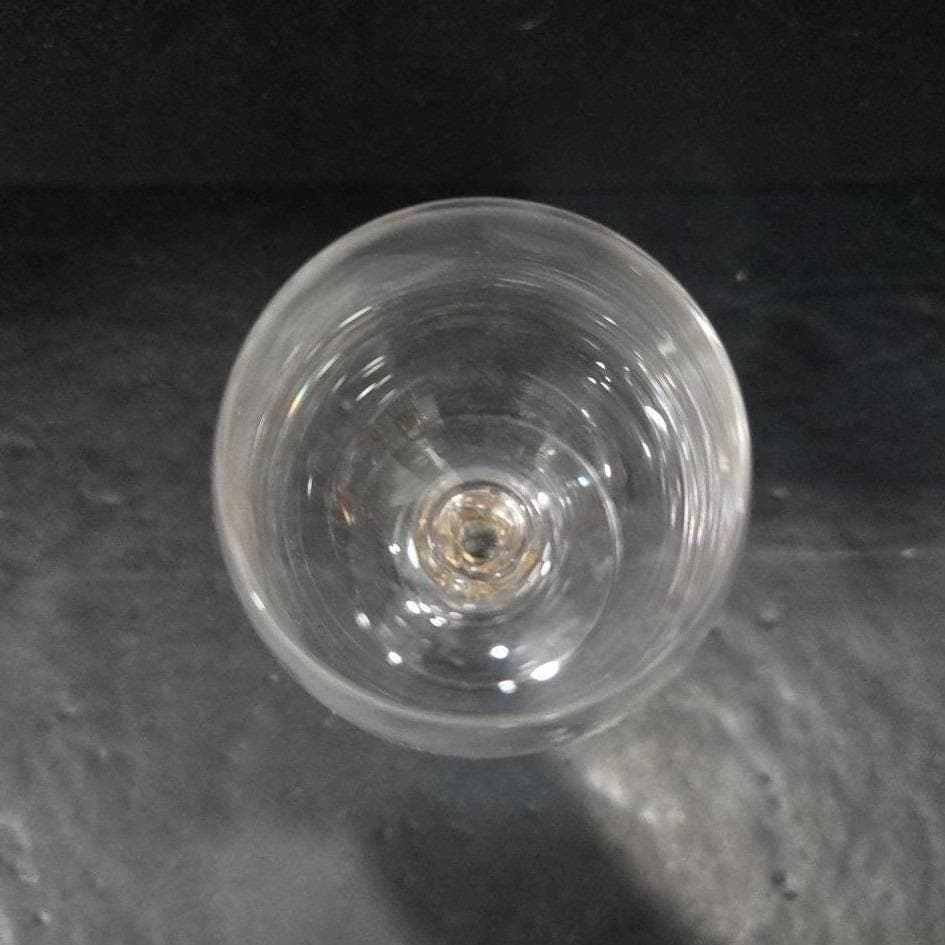 Mikasa Crystal Chablis Style Goblet, Amber Grape Design Stem, Vintage Stemware - Thumbnail 5