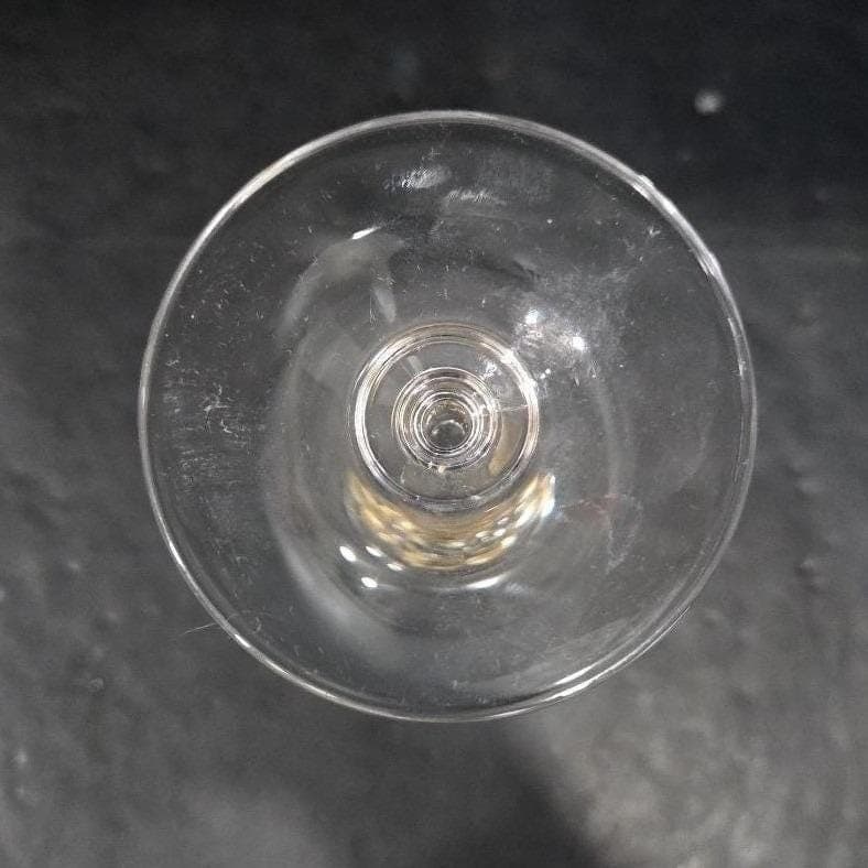 Mikasa Crystal Chablis Style Goblet, Amber Grape Design Stem, Vintage Stemware - Thumbnail 4