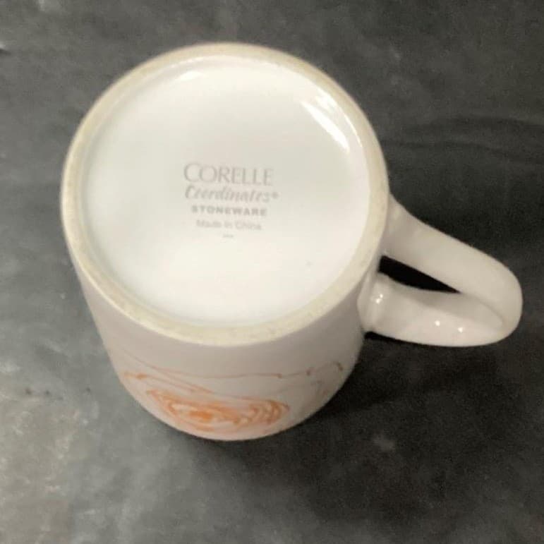 Corelle Coordinates Soliel Roses Coffee Cups, Set Of 4, Vintage Floral Mugs - Thumbnail 7