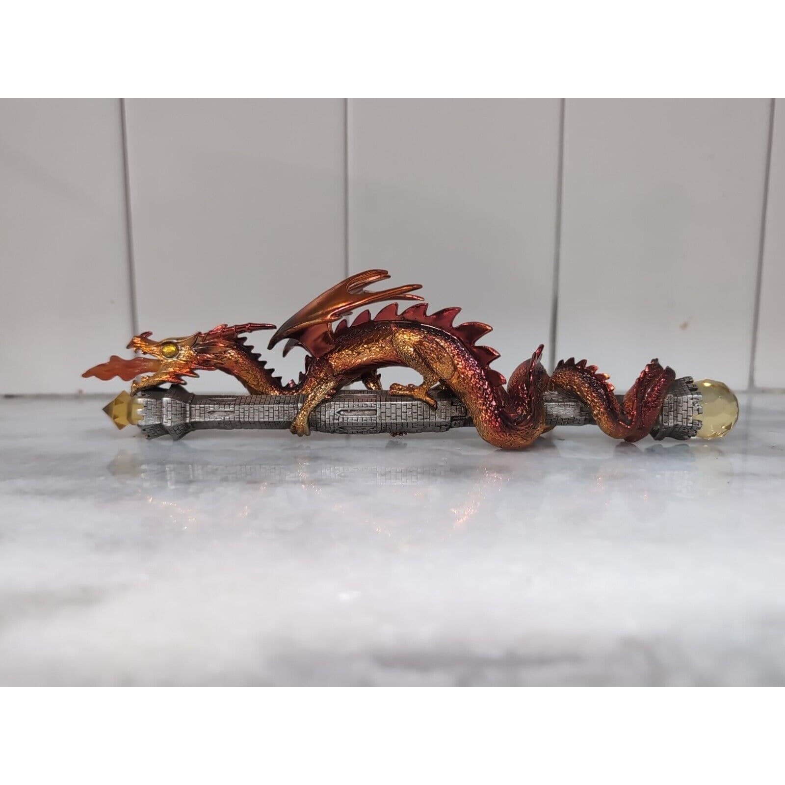 The Hamilton Collection Dragon Wand, Draco Magnus, Wands of Wonder Figure, Flaw - Thumbnail 3