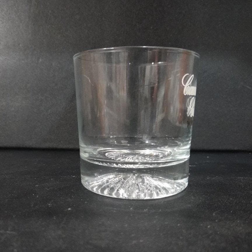 Canadian Club Clear Whiskey Tumbler, Vintage Rocks Glass, Replacement Barware - Thumbnail 7