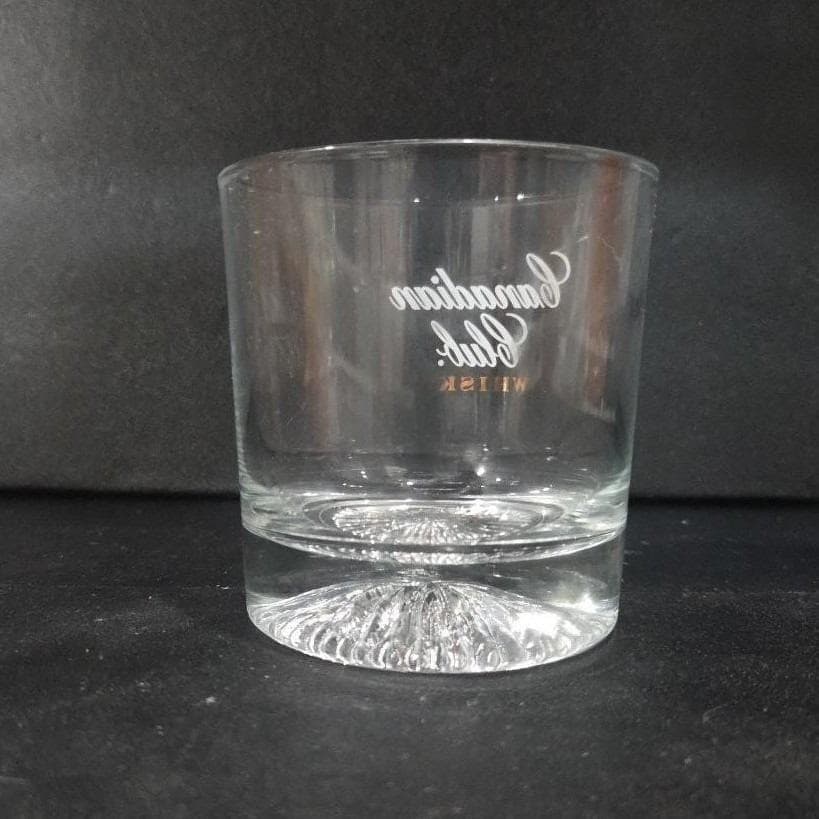 Canadian Club Clear Whiskey Tumbler, Vintage Rocks Glass, Replacement Barware - Thumbnail 6