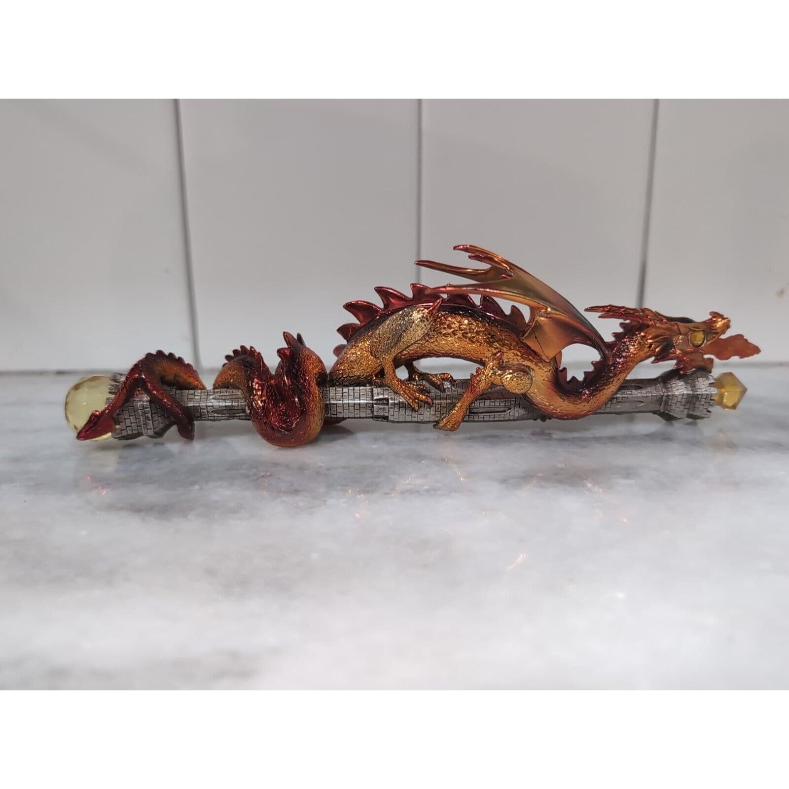 The Hamilton Collection Dragon Wand, Draco Magnus, Wands of Wonder Figure, Flaw - Thumbnail 2