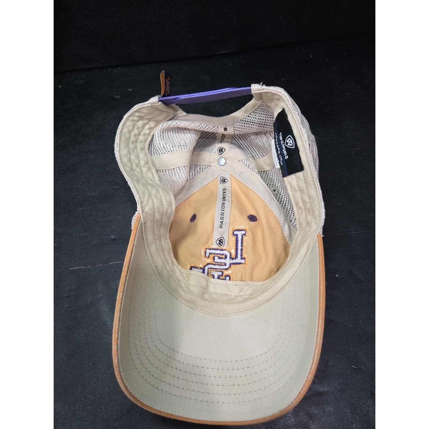 LSU Tigers Top of the World Trucker Hat, Purple Orange Mesh Snapback NCAA Cap - Thumbnail 6