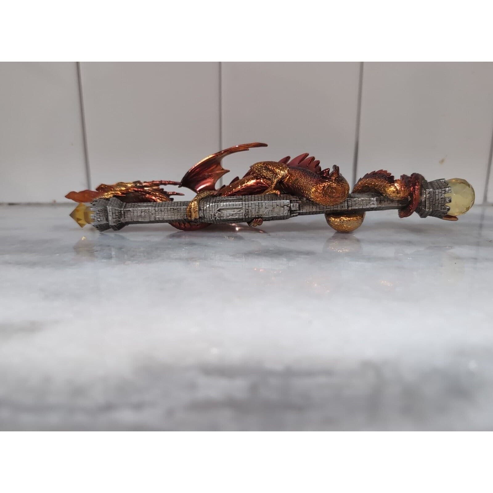 The Hamilton Collection Dragon Wand, Draco Magnus, Wands of Wonder Figure, Flaw - Thumbnail 5