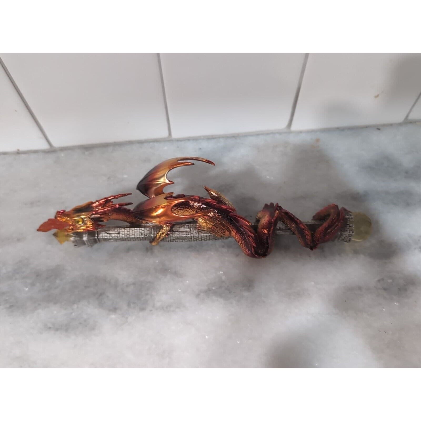 The Hamilton Collection Dragon Wand, Draco Magnus, Wands of Wonder Figure, Flaw - Thumbnail 4