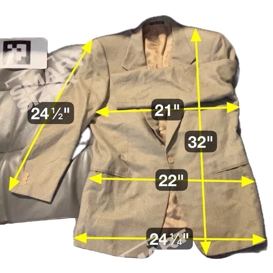 Linea Trussini Nuova Brown Micro Pattern Wool Blazer, Men's 40R Sport Coat - Thumbnail 2