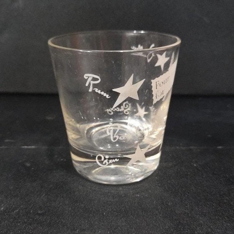 Libbey "Pour Another For" Whiskey Tumbler, Stars Design, Clear Novelty Barware - Thumbnail 10