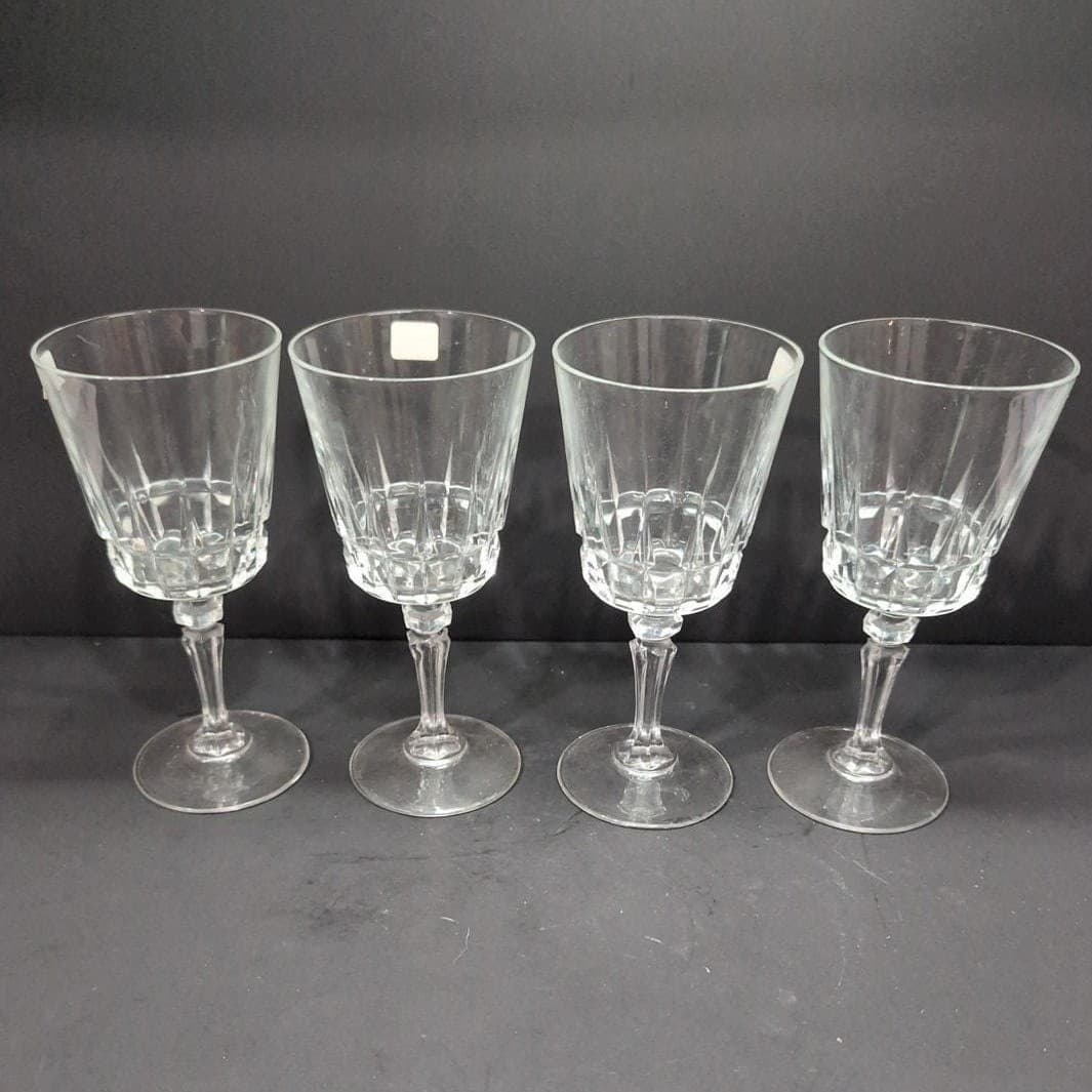 Lady Victoria Lead Crystal Wine Glasses, Set of 4, Vintage Stemware, Replacement - Thumbnail 3
