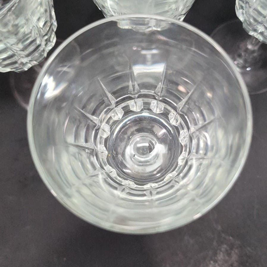Lady Victoria Lead Crystal Wine Glasses, Set of 4, Vintage Stemware, Replacement - Thumbnail 7