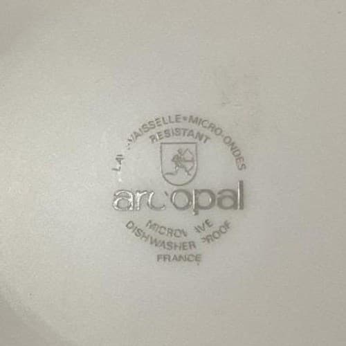 Arcopal France Pastoral Dinner Plate, Vintage Floral Dinnerware, White Tableware - Thumbnail 5