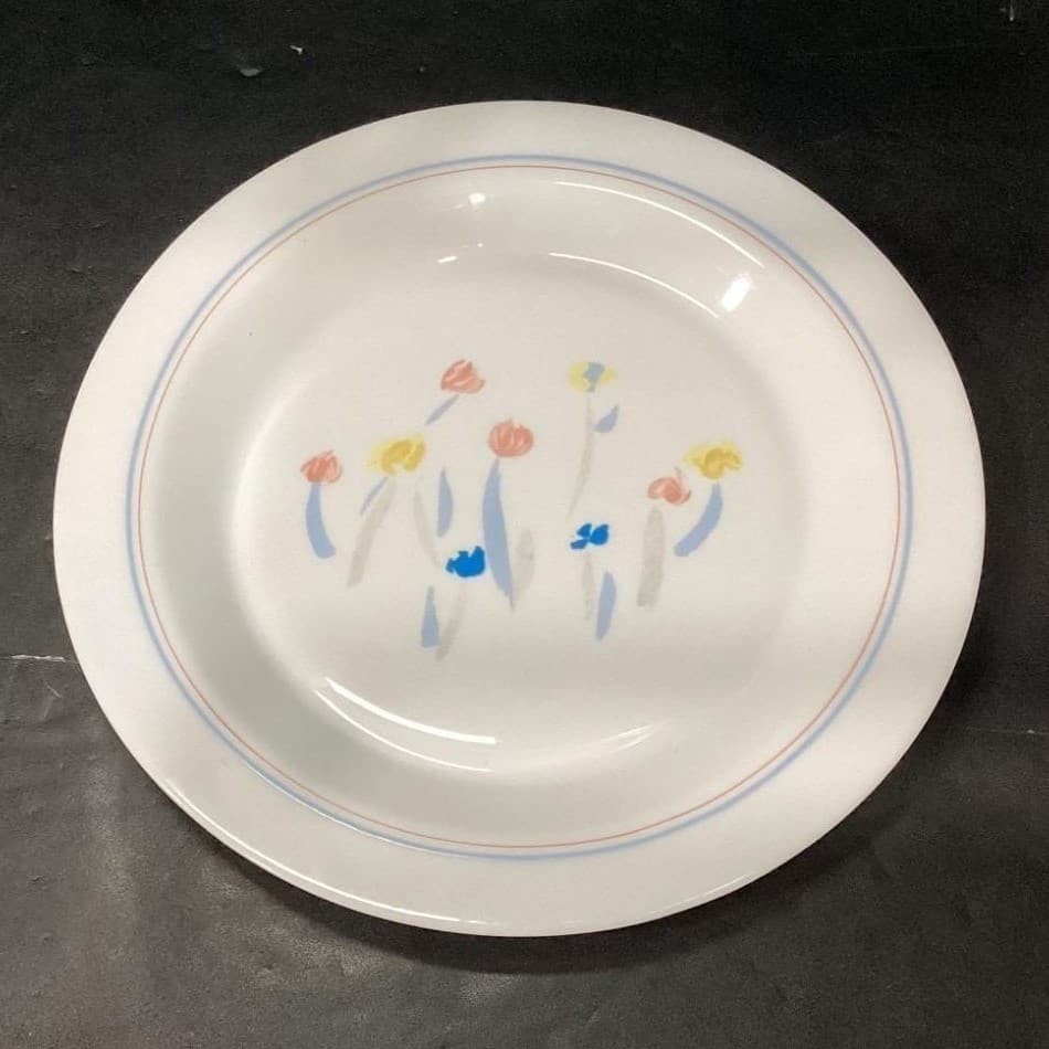 Arcopal France Pastoral Dinner Plate, Vintage Floral Dinnerware, White Tableware - Thumbnail 3