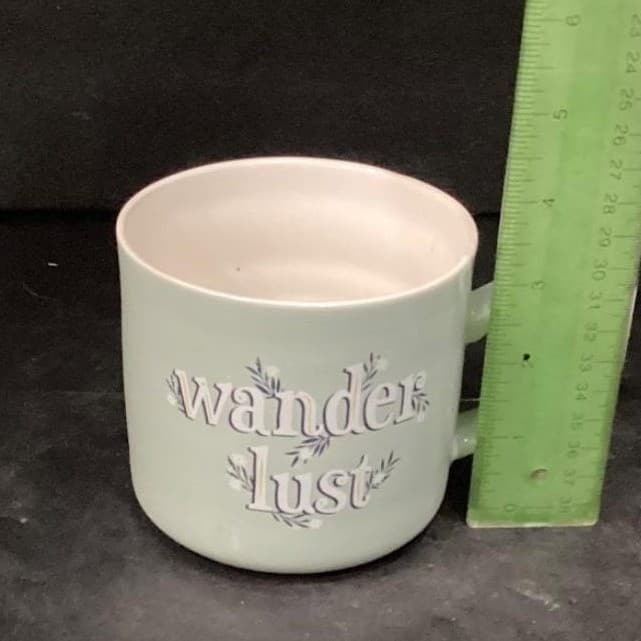 OpalHouse "Wander Lust" Mint Green Oversized Coffee Cup, Vintage Inspired Mug - Thumbnail 9