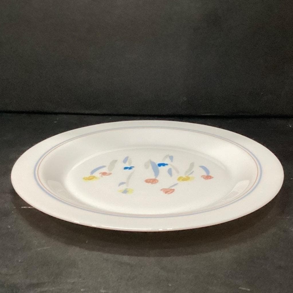 Arcopal France Pastoral Dinner Plate, Vintage Floral Dinnerware, White Tableware - Thumbnail 9