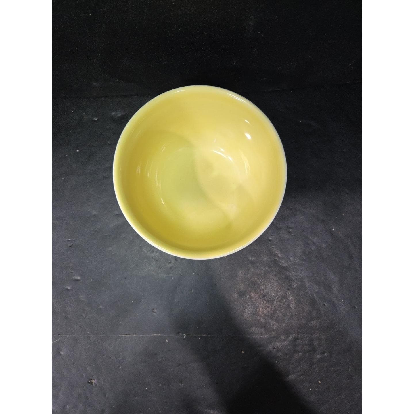 General Electric Refrigerator Bowl, Hall Ovenware Ceramic, Gray & Yellow Decor - Thumbnail 2