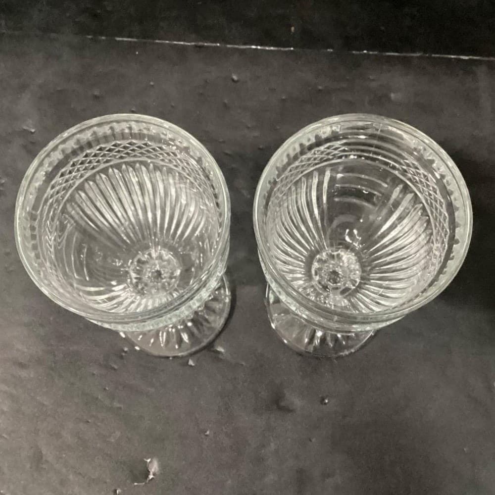 Libbey Radiant Clear Wine Glasses, Set of 2, Vintage Stemware, Water Goblets - Thumbnail 4