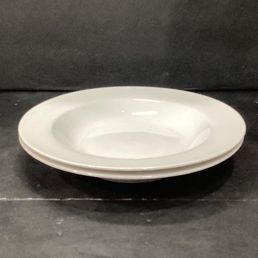 Avenue Fine Porcelain Soup Bowls #4694, Set of 2, Modern White Dinnerware - Thumbnail 6