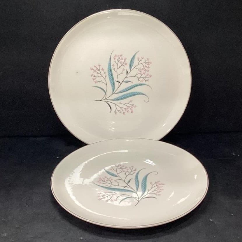Alliance China Regal Dinner Plates, Set of 2, Vtg Dinnerware, Floral Tableware - Thumbnail 2