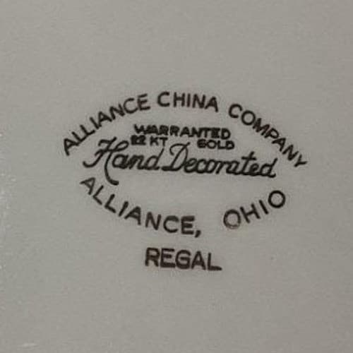Alliance China Regal Dinner Plates, Set of 2, Vtg Dinnerware, Floral Tableware - Thumbnail 6