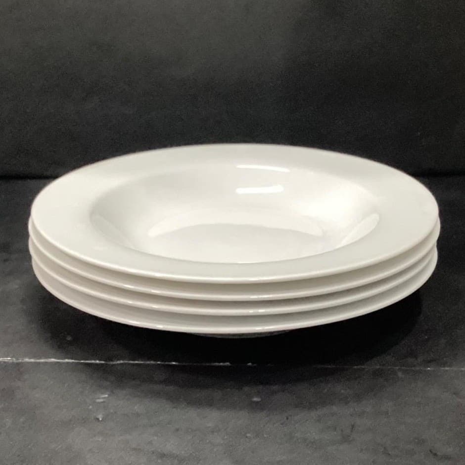 Avenue Fine Porcelain Soup Bowls #4694, Set of 4, Modern White Dinnerware - Thumbnail 8